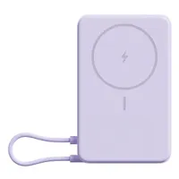 Xiaomi BHR08PAGL mágneses power bank beépített állvánnyal 5900 mAh vezeték nélküli USB-C 1 lila