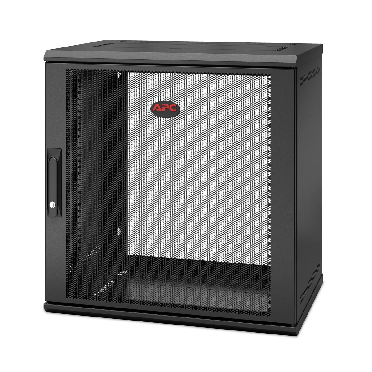 APC AR112SH4 NetShelter WX 12U egyajtós falra szerelhető szekrény 400 mm mély 90 kg fekete #1