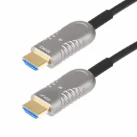 Startech.com 8K-A-50F-HDMI-CABLE Aktív optikai HDMI 2.1 kábel 15,2 m HDMI A típus aranyozott érintkezők adatátvitel 48 Gbit per s ARC fekete ezüst
