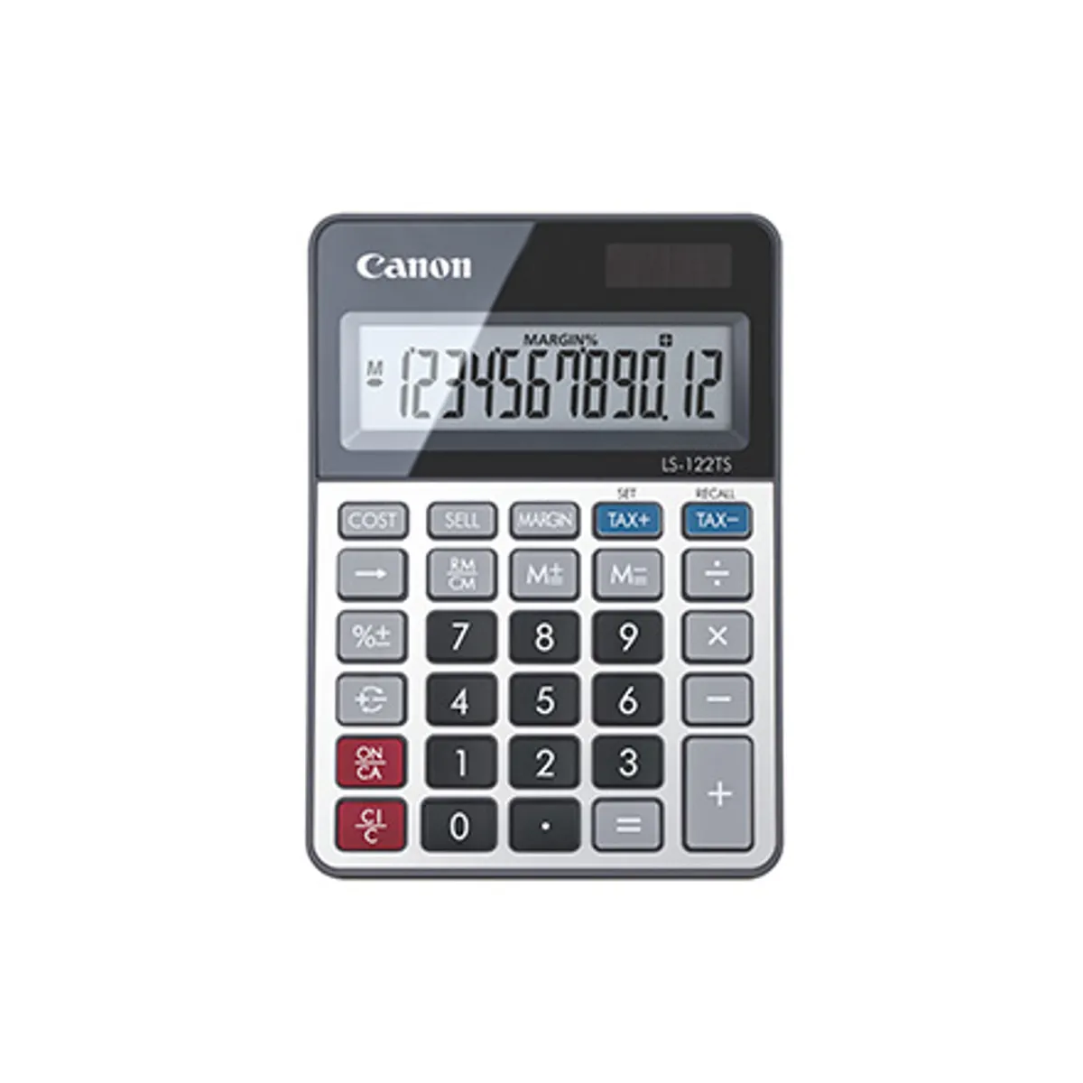 Canon 2470C002 LS-122TS 12 számjegyű kijelző Adószámítás Profit számítás Elem Napelem #1