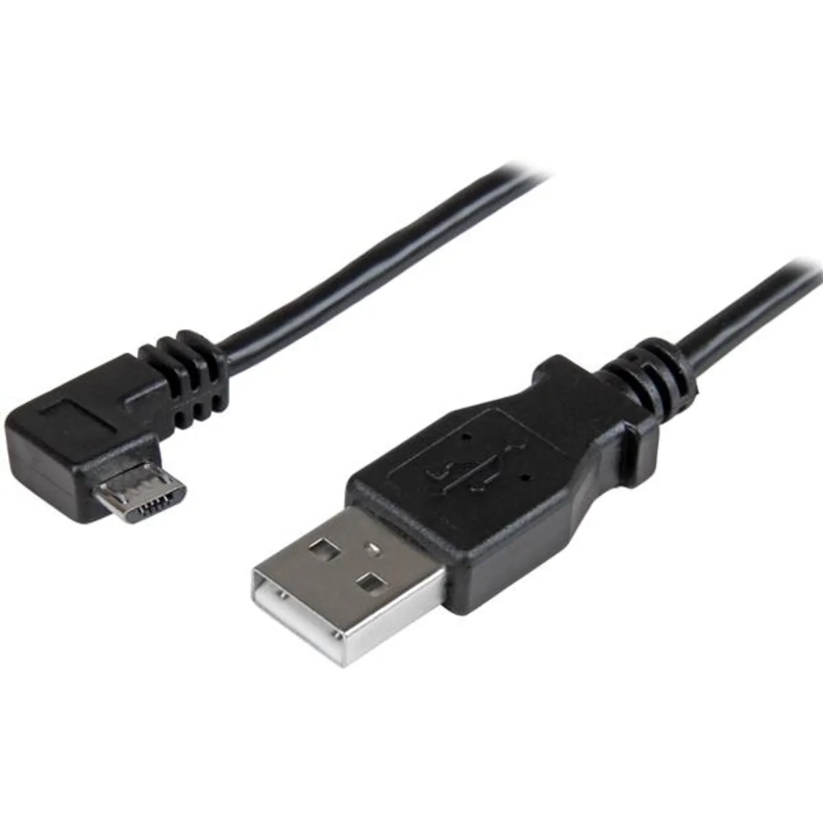 Startech.com USBAUB50CMRA USB A Micro-USB ferde kábel 0,5 m USB 2.0 24 AWG nikkelezett érintkezők fekete #1