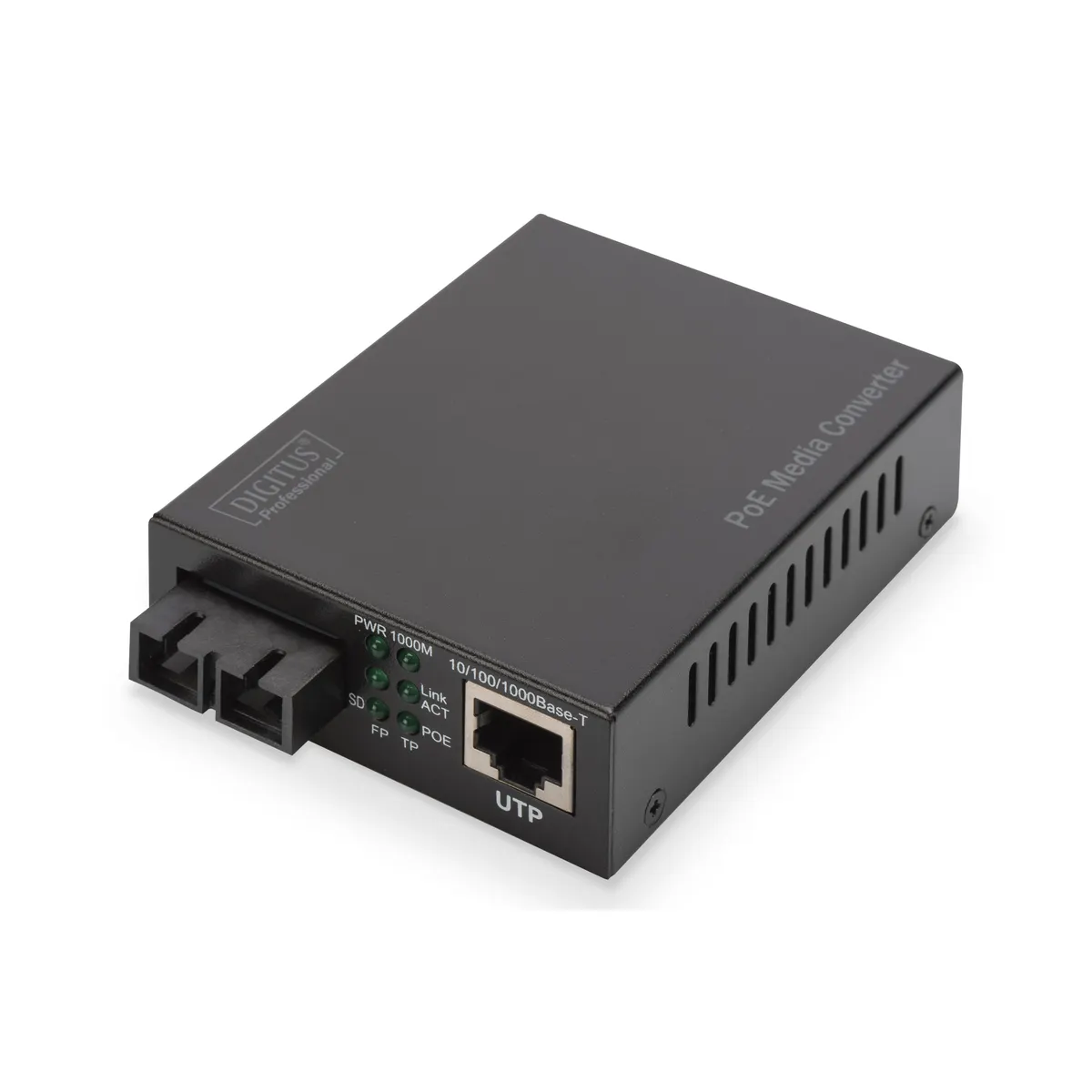 Assmann DN-82160 Gigabit PoE média konverter Singlemode 1000Base-TX 1000Base-LX SC 1310 nm 20 km 48-52 V 30 W #1