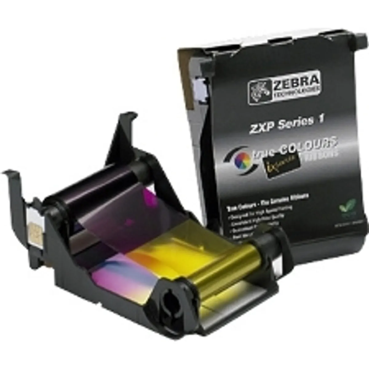 Zebra 800011-140 YMCKO szalag ZXP Series 1 100 kártya fekete cián magenta sárga #1