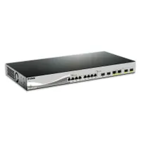 D-Link DXS-1210-12TC/E 12-portos L2 menedzselt kapcsoló, 8x10G portok, 4xSFP