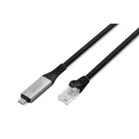Assmann AK-300601-150-S USB-C RJ-45 hálózati adapter 15 m Cat6a S-FTP RJ-45 1000 Mbps LSZH fekete #1