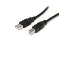 Startech.com USB2HAB30AC USB A-B kábel 9 m USB 2.0 nikkel bevonatú érintkezők fekete