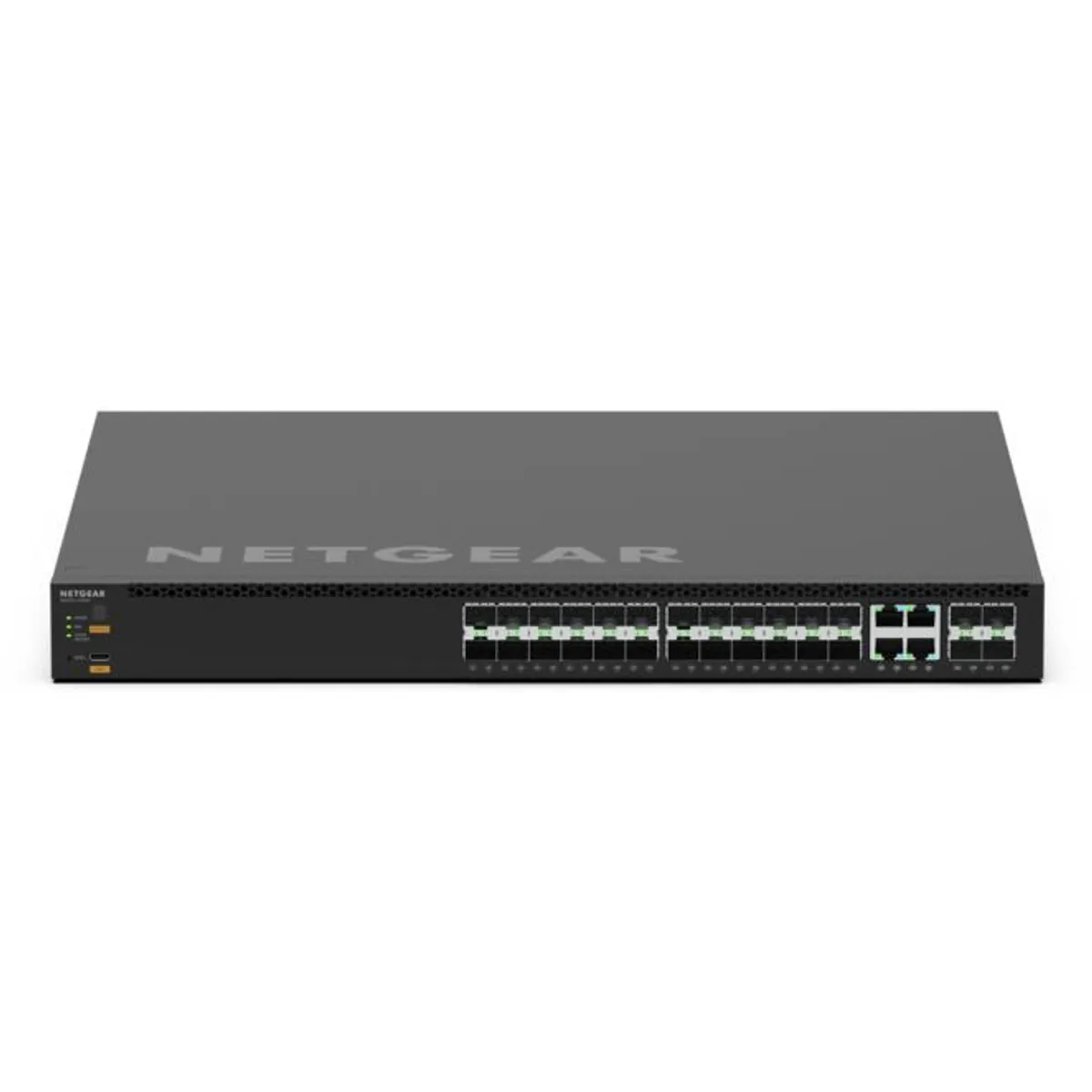 Netgear MSM4328F-100NES MSM4328F 4x 10G RJ-45 portok 4x SFP modulok USB konzol L3 kapcsoló 200 Gbps 1U #1