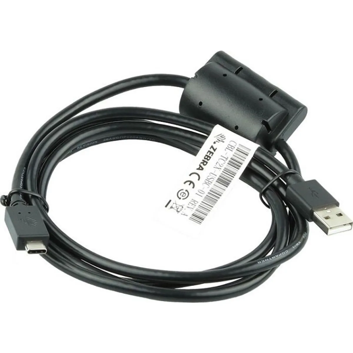 Zebra CBL-TC2X-USBC-01 TC2X USB-C kábel USB-A USB-C 5ft fekete #1