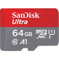 Sandisk SDSQUAB-064G-GN6IA ultra microSDXC 64gb cl10 a1 uhs-i 140 mbs adapter