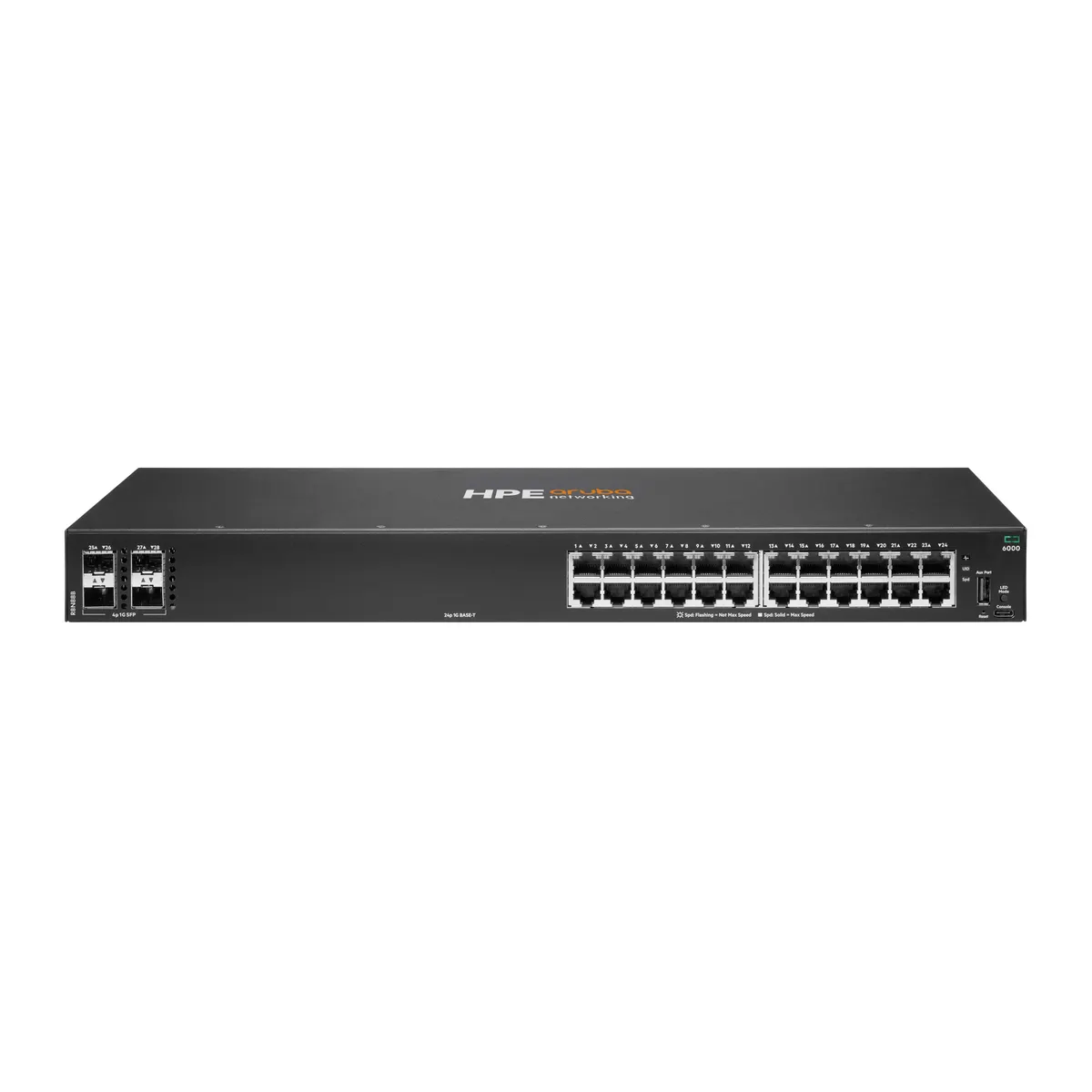 HP Enterprise R8N88B#ABB CX 6000 24x1G RJ-45 L3 MAC-tábla 8192 56 Gbps Konzol USB #1