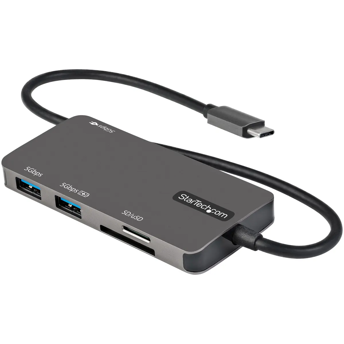 Startech.com DKT30CHSDPD USB-C többportos hub 4K HDMI, USB Power Delivery 100 W, adatátvitel 5 Gbit/s, SD MMC MicroSD olvasó, szürke #1