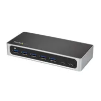 StarTech.com HB30C5A2CSC 7-portos USB-C hub 2x USB-C 5x USB-A USB 3.2 Gen 1 Type B fekete ezüst