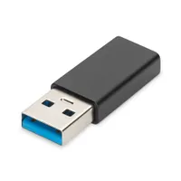 Assmann AK-300524-000-S USB-C adapter type a to c 3a 5gb fekete
