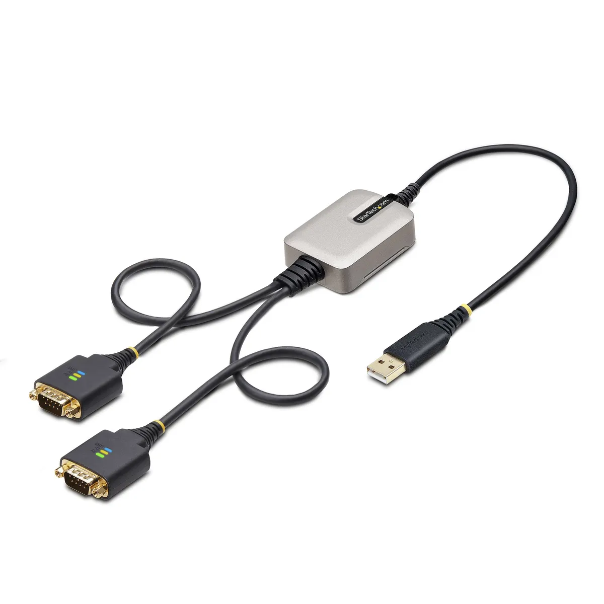 Startech.com 2P1FFC-USB-SERIAL 2-portos USB RS-232 adapter 2x DB-9 0,6 m fekete-szürke #1