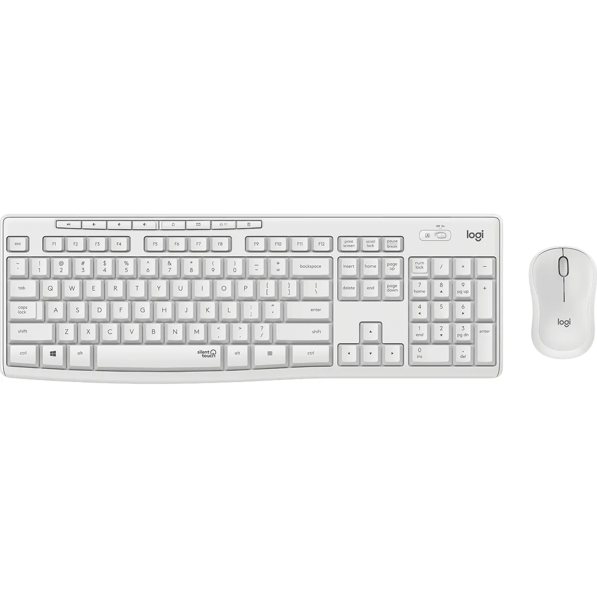 Logitech 920-009873 MK295 silent wireless combo fehér silenttouch állítható billentyűzetmagasság cseppálló 2,4 GHz nano USB-vevő #1