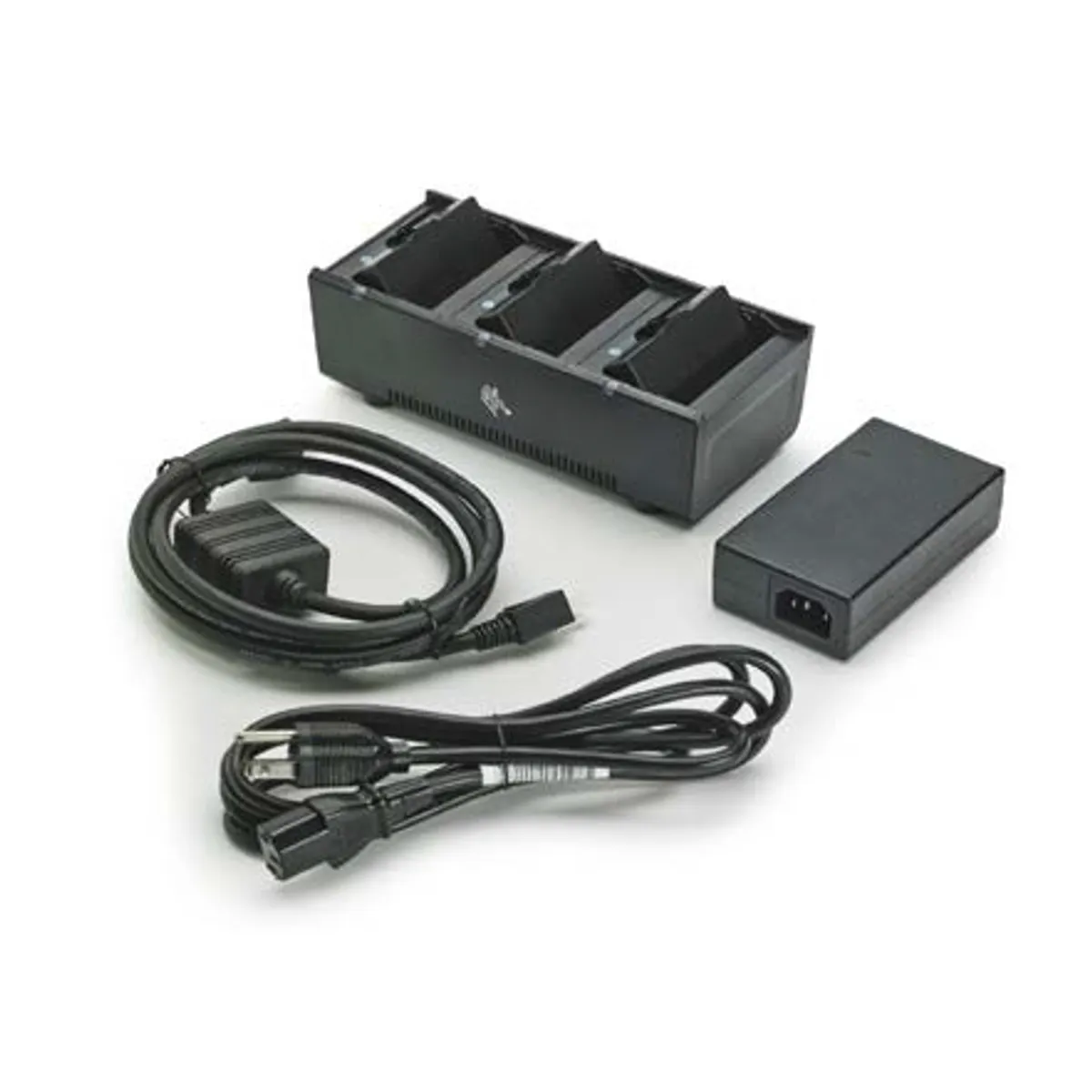 Zebra SAC-MPM-3BCHGEU1-01 3-s slotos beltéri akkumulátortöltő fekete EU kábel #1