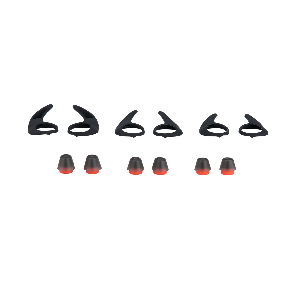 Jabra 14101-69 Evolve 75E EarGels és EarWings kiegészítő szett - 3 pár EarGel és 3 pár EarWing, gél, fekete és piros #1