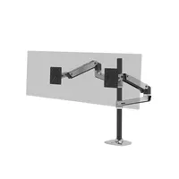 Ergotron 45-549-026 LX Dual Stacking Arm Tall Pole 40" monitorhoz VESA 75x75-100x100 tilt 5-75°, alumínium #1