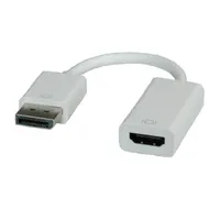 Roline 12.03.3134 dp-hdmi adapter 0,15 m fehér #1