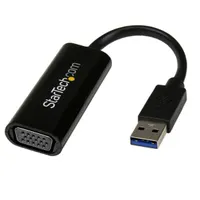 Startech.com USB32VGAES VGA USB 3.2 Gen 1 átalakító USB-A dugó fekete Windows 10
