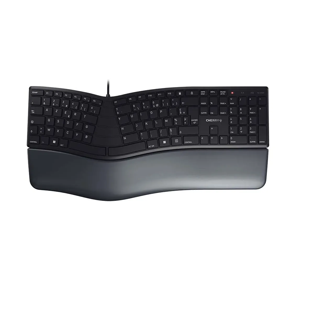 Cherry JK-4500FR-2 KC 4500 ERGO AZERTY 109 gombos USB 1.8 m fekete csuklótámasz #1