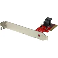 Startech.com PEX4SFF8643 U.2 NVMe bővítő kártya PCIe, teljes magasságú és alacsony profilú