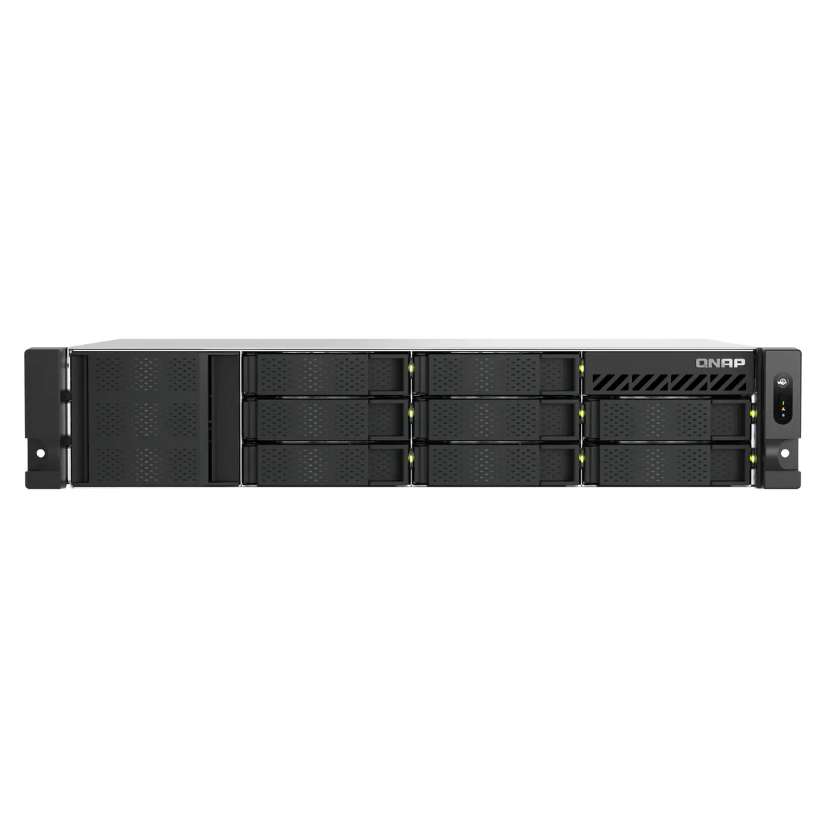 QNAP TS-855EU-8G 8-bay rövid mélységű rack Intel Atom C5125 8C 2,8 GHz 8 GB DDR4 2x 2,5GbE 2x M.2 2280 PCIe Gen3x4 USB 3.2 Gen1 #1