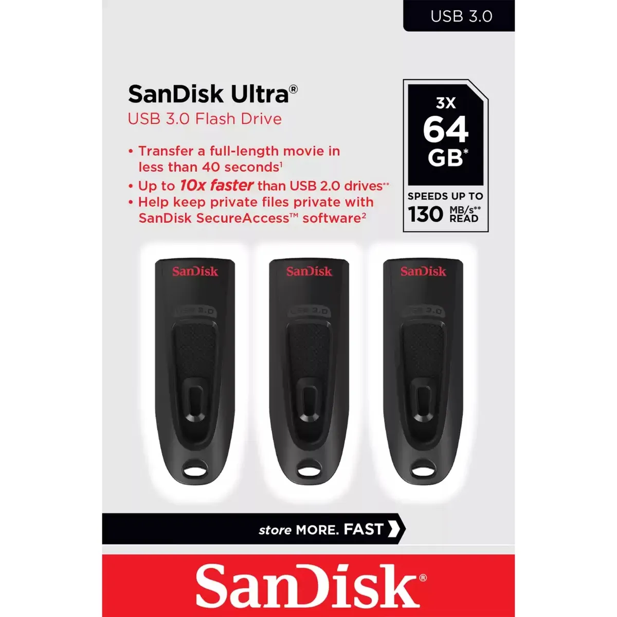 Sandisk SDCZ48-064G-G46T Ultra 64GB USB 3.0 fekete #1