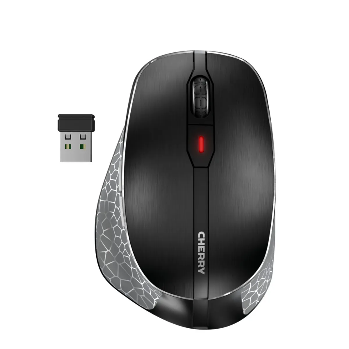 Cherry JW-8600 MW 8C ERGO optikai egér, USB-Bluetooth, 3000 DPI, 6 gomb, fekete #1