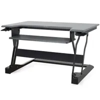 Ergotron 33-397-085 WorkFit-T Sit-Stand munkaállomás fekete váz anyaga rozsdamentes acél teherbírás 15,9 kg magasság 380 mm