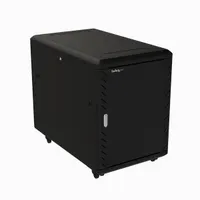 Startech.com RK1536BKF 15U rack szekrény kerekek kábelvezetés biztonsági kulcs fekete teherbírás 800 kg
