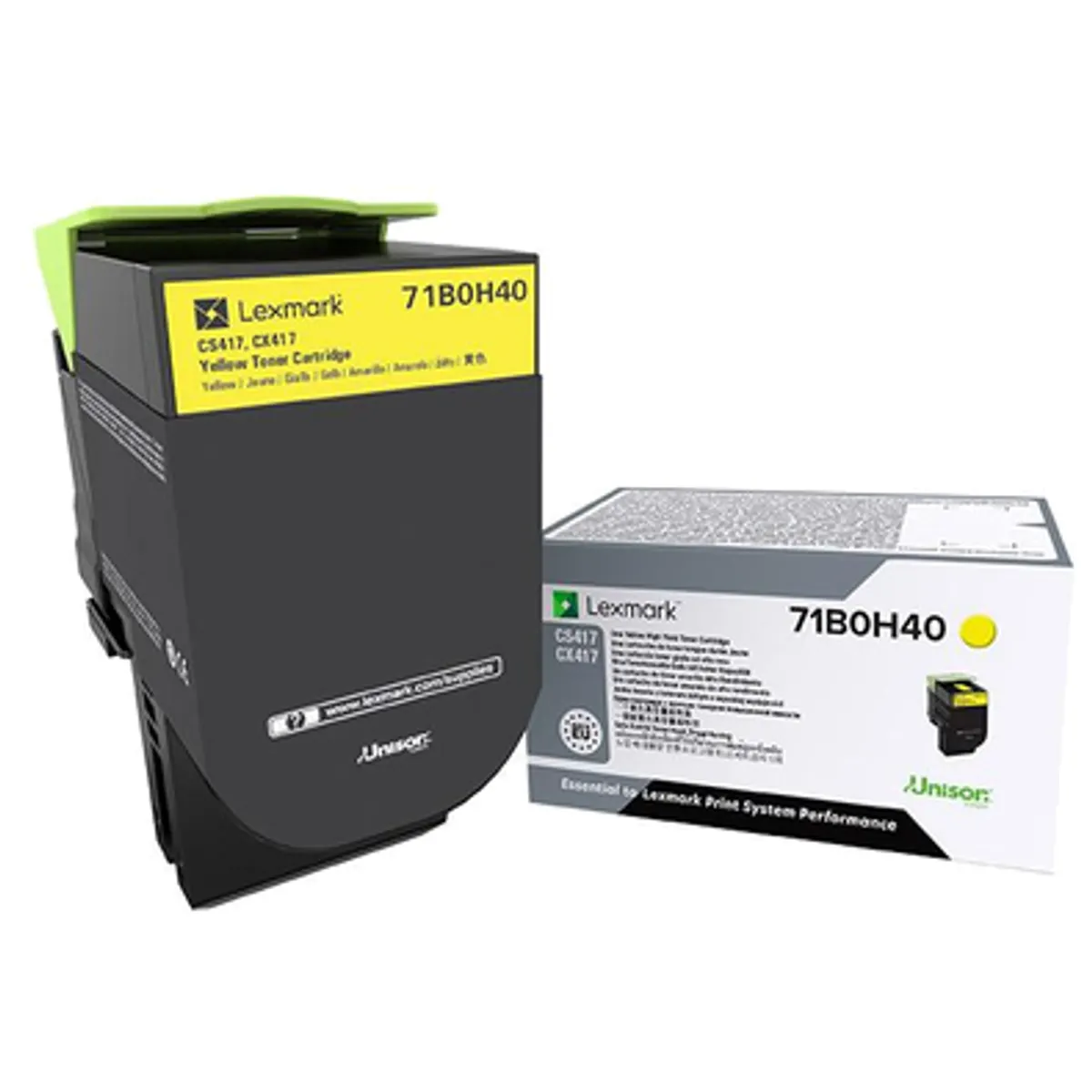 Lexmark 71B0H40 tonerkazetta sárga CS CX417 517 #1