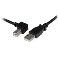 Startech.com USBAB3ML USB A és USB B kábel 3 m USB 2.0, nikkel burkolás, fekete