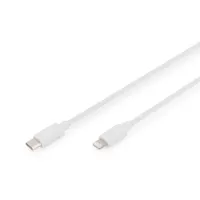 Assmann DB-600109-010-W Lightning-USB-C kábel 1 m fekete