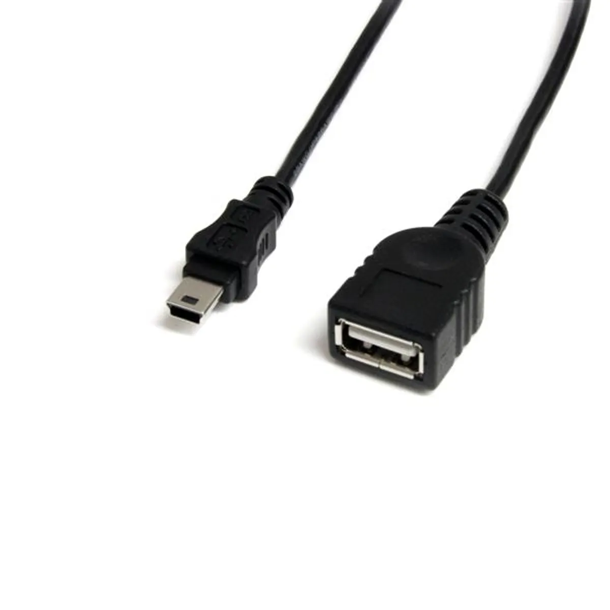 Startech.com USBMUSBFM1 USB-A to Mini-USB B kábel 0,3 m fekete nikkel #1