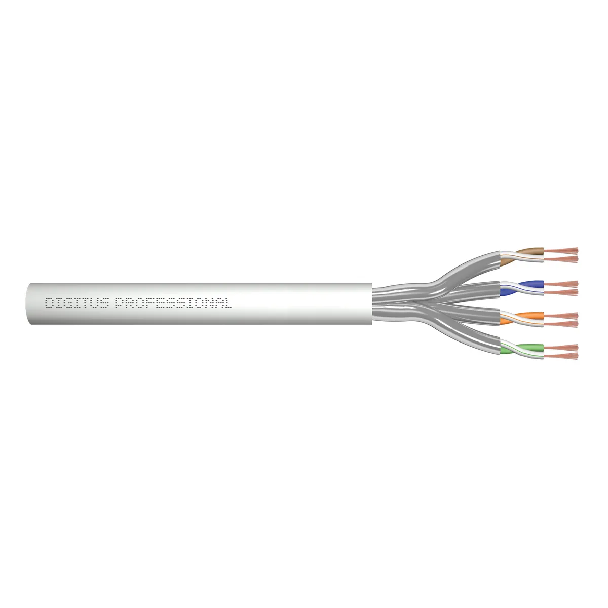 Assmann DK-1623-A-P-1 patch kábel cat6a uftp stp 100 m awg26-7 szürke #1