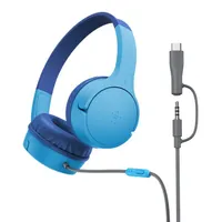 Belkin AUD010HQBL SoundForm Mini vezetékes fejhallgató USB-C és 3.5mm kék