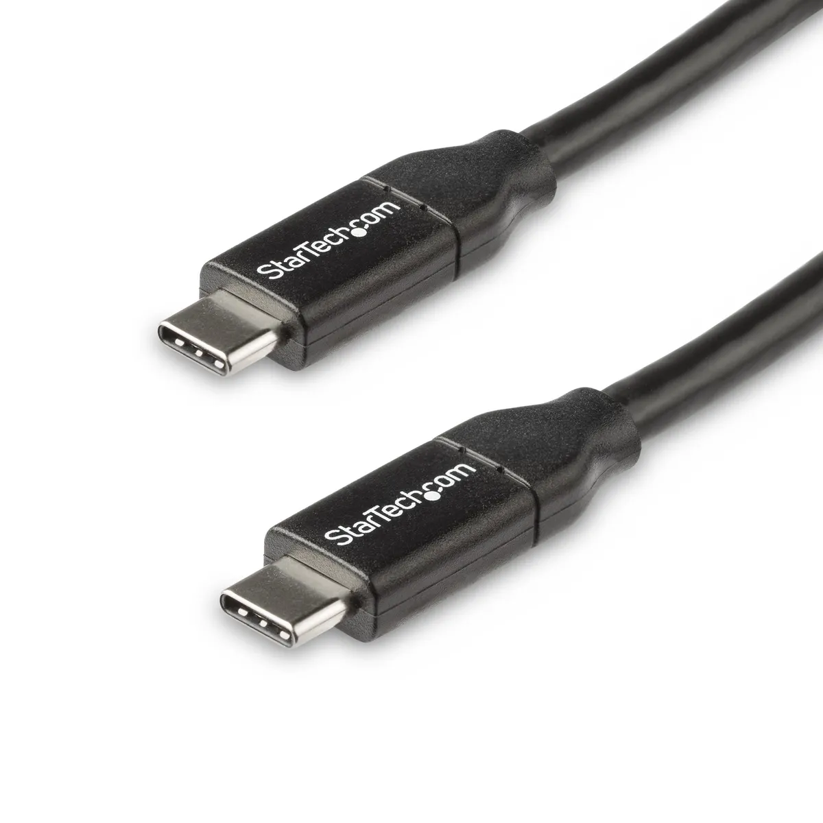 Startech.com USB2C5C50CM USB Type-C adat- és töltőkábel 0,5 m USB 2.0 0,48 Gbit/s nikkel bevonatú csatlakozók fekete #1