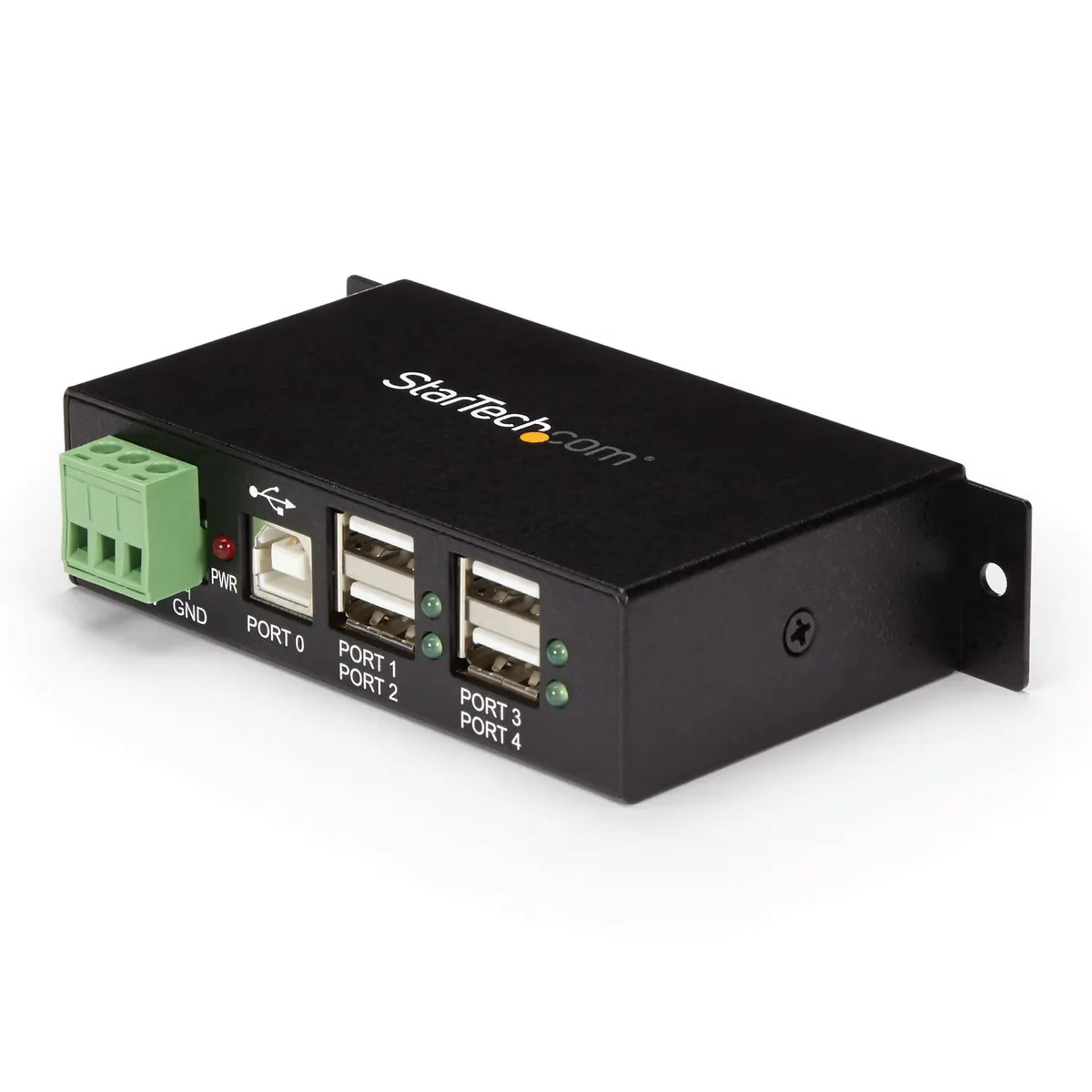Startech.com ST4200USBM 4 portos USB hub acél ház fekete #1