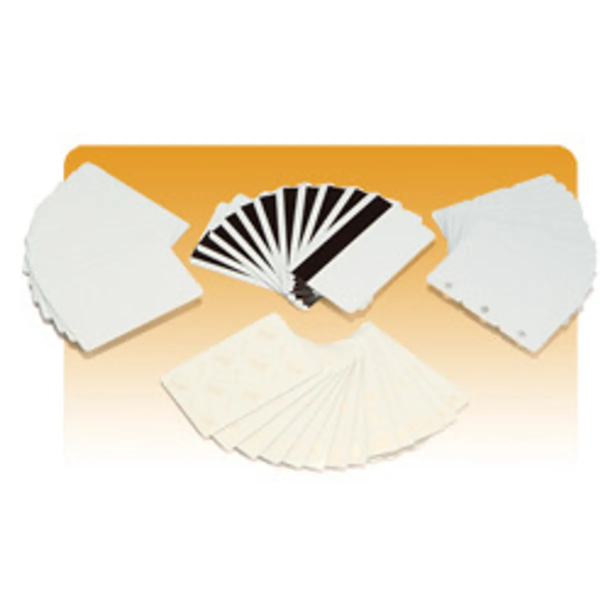 Zebra 104523-010 Premier PVC kártya üres fehér 500 db #1