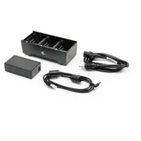 Zebra SAC-MPP-3BCHGEU1-01 3-slotos akkumulátor töltő EU hálózati kábellel fekete kompatibilis ZQ610, ZQ620, QLn220, QLn320, QLn420