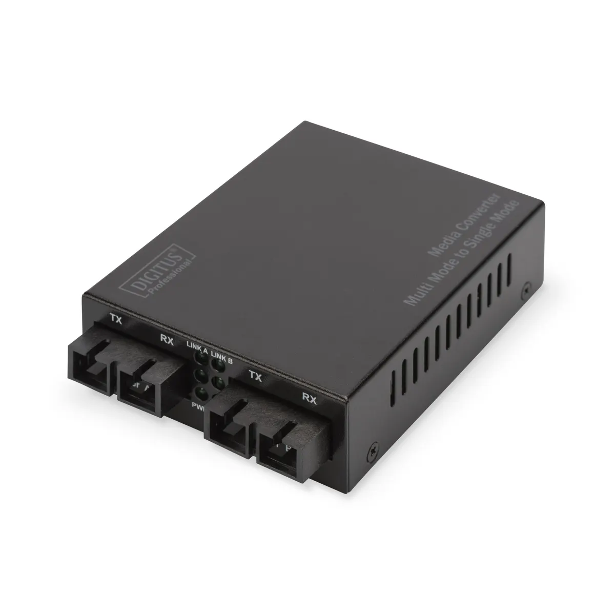 Assmann DN-82124 médiaátalakító gigabit 1000Base-SX SC 1310 nm 20 km single- és multimódú 5 V 1 A 3,5 W fekete #1