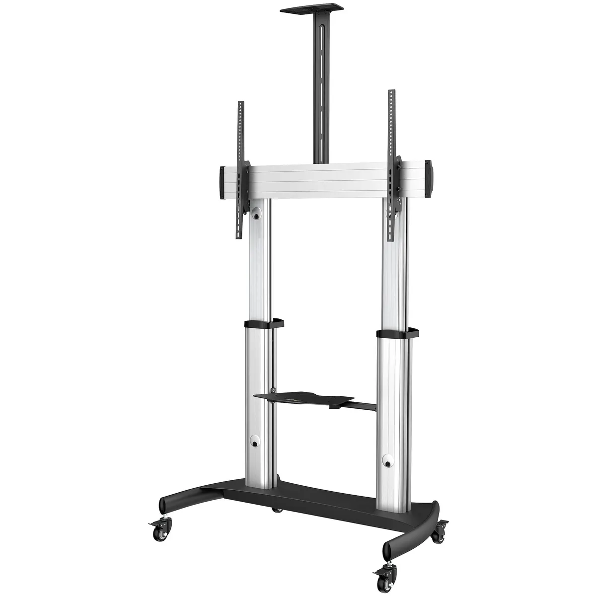 Startech.com STNDMTV100 mobil TV állvány 60"-100", fekete-ezüst, teherbírás 100 kg, VESA 200x200-1000x600, magasság 1200-1700 mm, tilt -10-5 #1