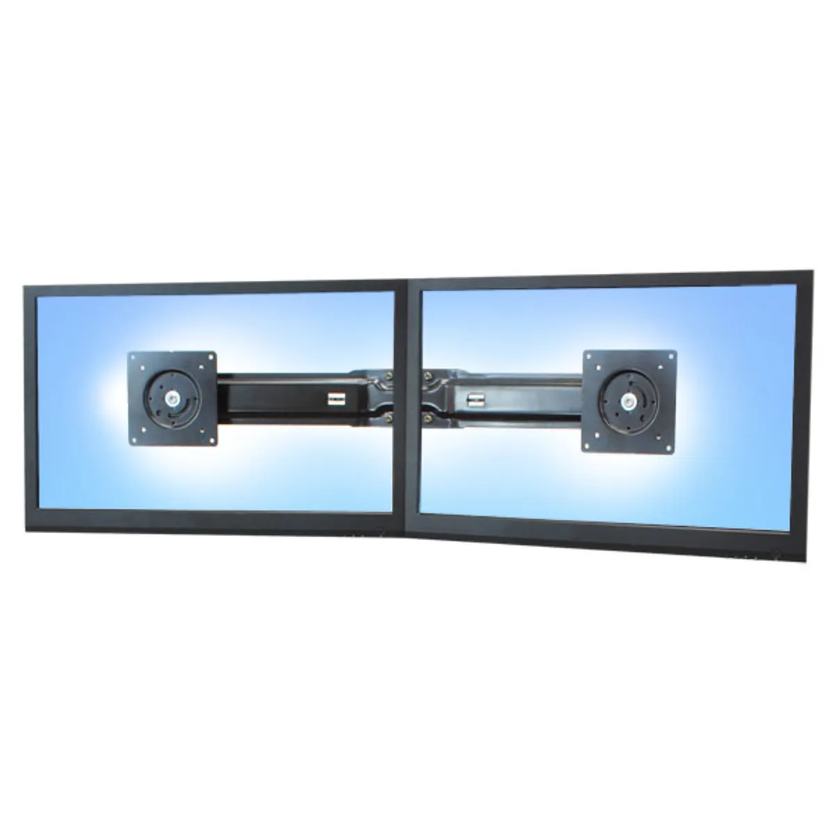 Ergotron 97-783 duál monitor készlet 26" VESA MIS-D fali súlykapacitás 16,4 kg #1