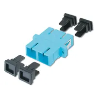 Assmann DN-96005-2 optikai csatoló SC-SC duplex MM OM3 Aqua kerámiás hüvely #1