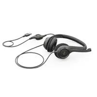 Logitech 981-000406 H390 USB mikrofonos fejhallgató 2,4 m kábel zajszűrő mikrofon