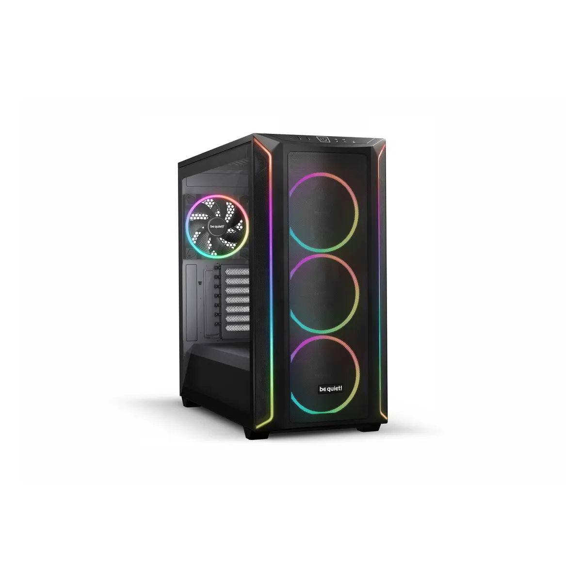 be quiet! BGW63 Shadow Base 800 FX Black ARGB fények 4x140mm PWM ventilátor edzett üveg oldallap #1