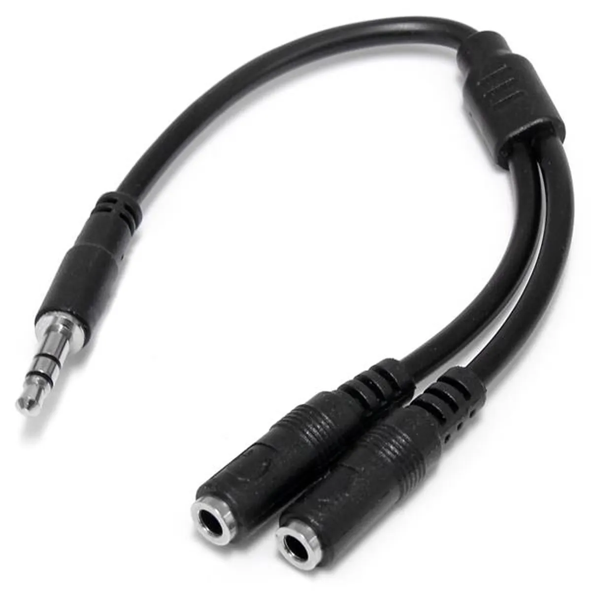 Startech.com MUY1MFFS 3.5mm apa 2x 3.5mm anya sztereó elosztó kábel 0,2 m fekete #1