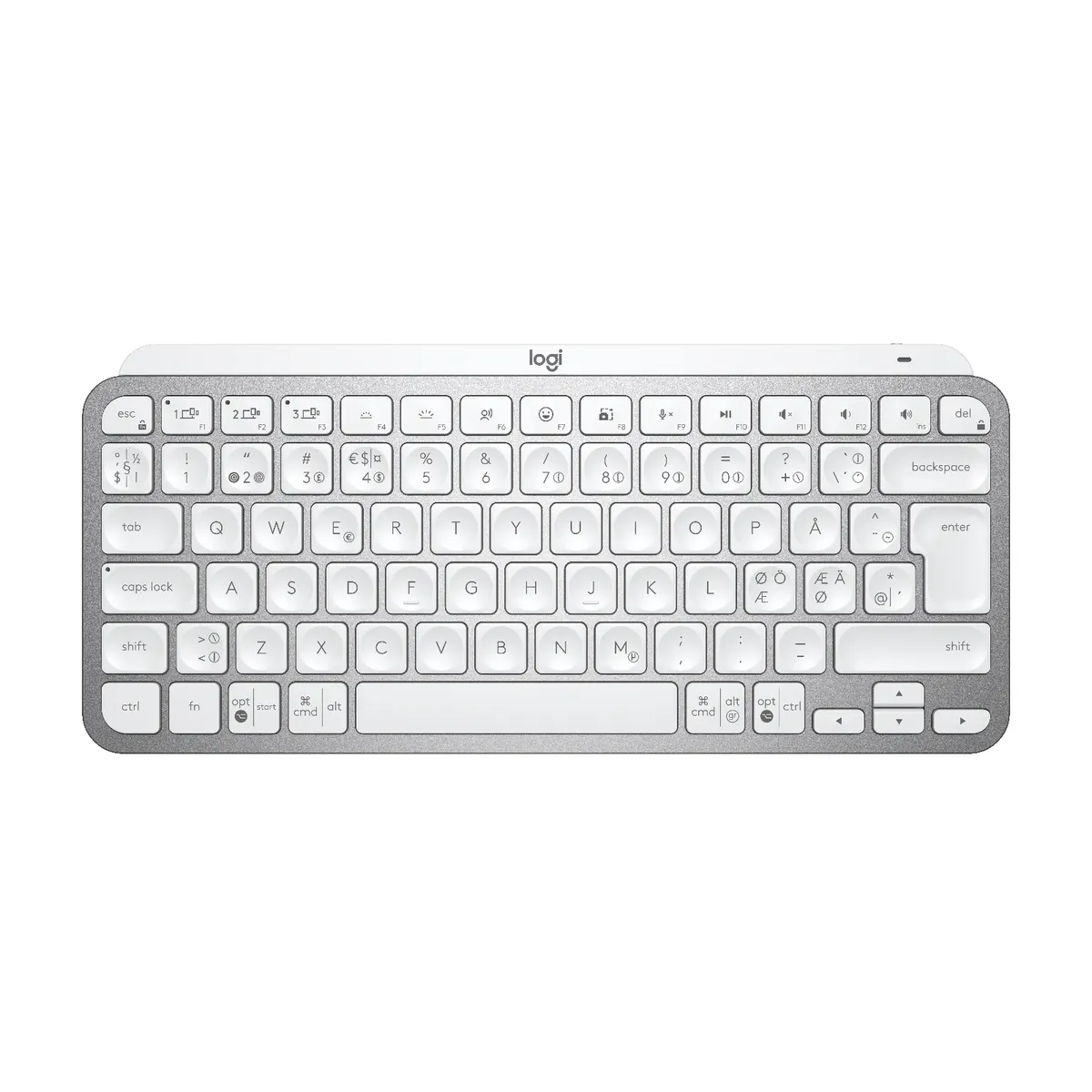 Logitech 920-010493 MX Keys Mini, vezeték nélküli, RF és Bluetooth, ollós billentyűzet, QWERTY, megvilágított, szürke #1