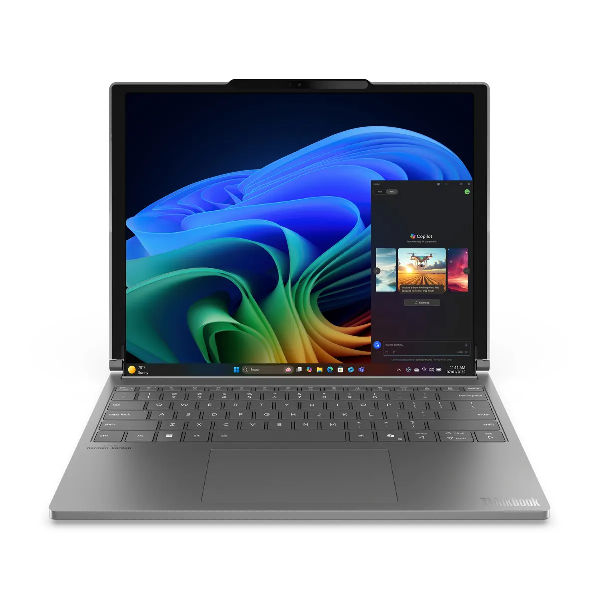 Lenovo 21TR000JRM ThinkBook Plus G6 Rollable Copilot PC 16.7" POLED 120 Hz 32GB LPDDR5x 1TB PCIe 4.0 Windows 11 Pro Luna grey #1